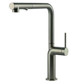 Gessi luxe keukenkraan Gessi Stelo Recht RVS-PVD met uittrekbare perlator