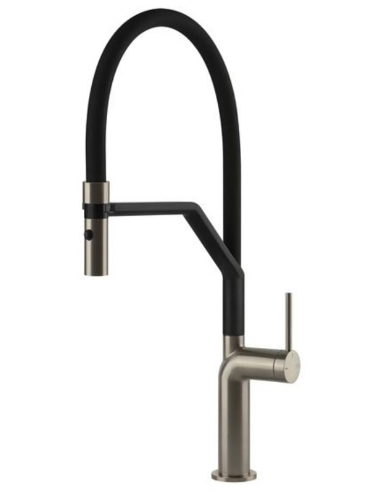 Gessi Stelo Flexibel RVS-PVD en Zwart