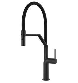 Gessi luxe keukenkraan Gessi Stelo Flexibel Zwart
