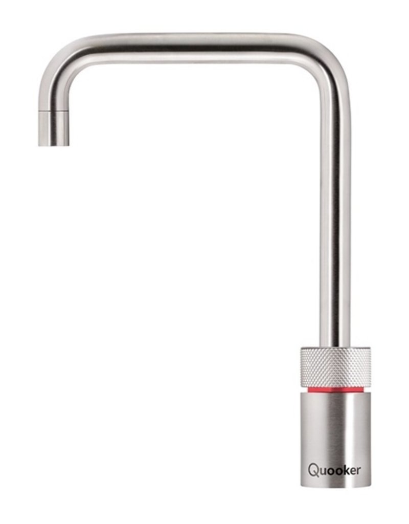 Quooker kranen Quooker CUBE met Nordic Square RVS en Combi Reservoir