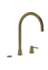 Selsiuz kranen Selsiuz Osiris Cone Counter 3-in-1 Gold / Goud met TITANIUM Combi (Extra) boiler