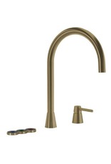 Selsiuz kranen Selsiuz Osiris Cone Counter 5-in-1 Gold / Goud met TITANIUM Combi (Extra) boiler en Cooler