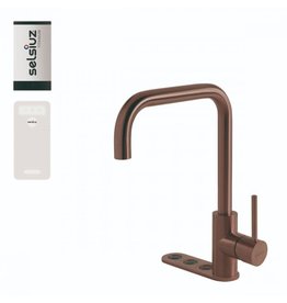 Selsiuz kranen Selsiuz Unlimited 5-in-1 Haaks Copper / Koper met TITANIUM Single boiler en Cooler