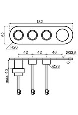 Selsiuz kranen Selsiuz Unlimited 5-in-1 Haaks Gun Metal Zwart met TITANIUM Combi (Extra) boiler en Cooler