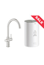 Grohe Grohe Red Duo Rond Supersteel met M-size boiler (30374DC1)