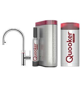 Quooker kranen Quooker CUBE met FLEX Chroom en Combi+ 2.2 reservoir