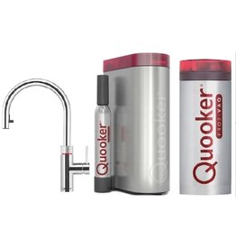 Quooker kranen Quooker CUBE met FLEX Chroom en PRO3-VAQ reservoir