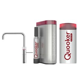 Quooker kranen Quooker CUBE met Fusion Square Chroom en Combi 2.2 reservoir