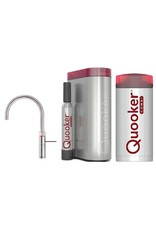 Quooker kranen Quooker CUBE met Fusion Round Chroom en Combi+ 2.2 reservoir