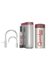 Quooker kranen Quooker CUBE met Twintaps Nordic Round Chroom en COMBI+ 2.2 reservoir