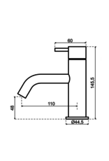 Qisani Qisani Flow Opbouw wastafelkraan RVS