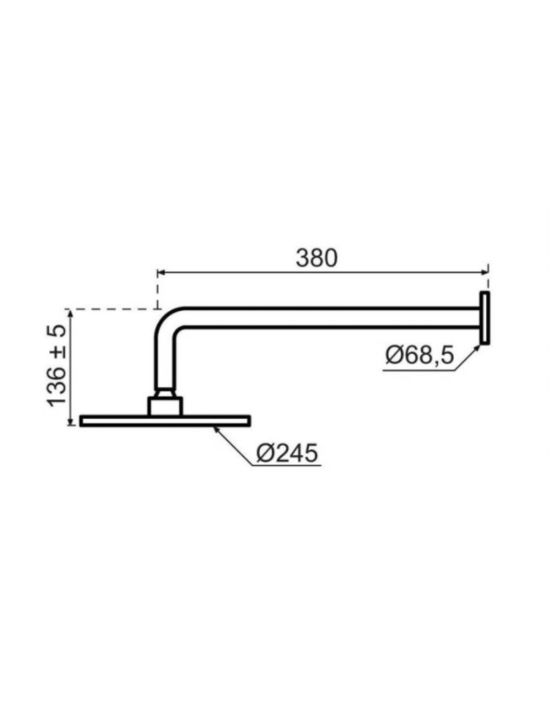 Qisani Qisani Flow thermostatische inbouwset 2-weg vierkant RVS