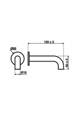 Qisani Qisani Flow baduitloop Copper / Koper