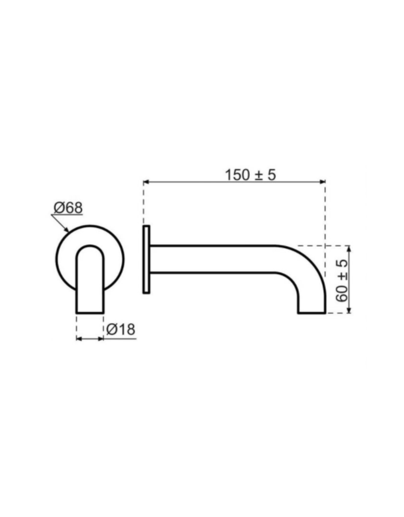 Qisani Qisani Flow baduitloop Copper / Koper