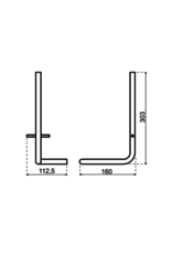 Qisani Qisani Flow reserverolhouder Zwart Gecoat