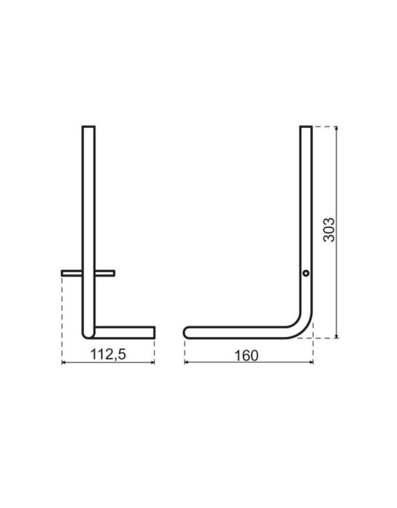 Qisani Qisani Flow reserverolhouder Zwart Gecoat