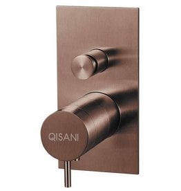 Qisani Qisani Flow thermostatische inbouwkraan 2-weg vierkant Copper / Koper
