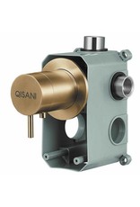 Qisani Qisani Flow thermostatische inbouwkraan 1-weg rond Gold / Goud