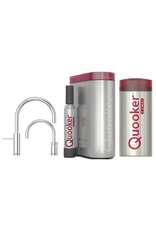 Quooker kranen Quooker CUBE met Twintaps Nordic Round RVS en COMBI+ 2.2 reservoir