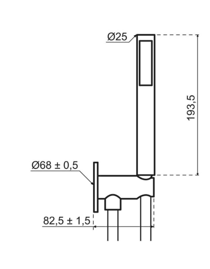 Qisani Qisani Flow inbouwset Copper / Koper