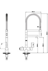 Selsiuz kranen Losse Selsiuz XL Inox ( RVS) kokendwaterkraan