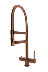 Selsiuz kranen Losse Selsiuz Push & Turn XL Copper koper kokendwaterkraan