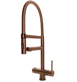 Selsiuz kranen Losse Selsiuz Push & Turn XL Copper koper kokendwaterkraan