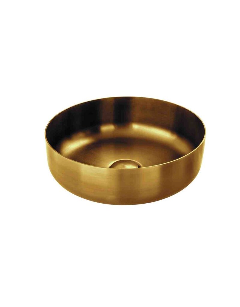Qisani Qisani Vanity BOWL waskom 181319 35,5x10 Gold Goud, excl vaste plug