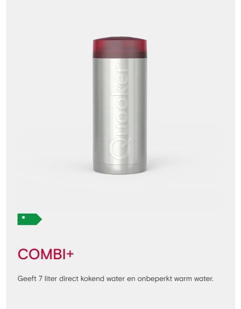 Quooker kranen Quooker Combi+ reservoir voor Quooker FLEX, Fusion, Front, Nordic of Twintaps
