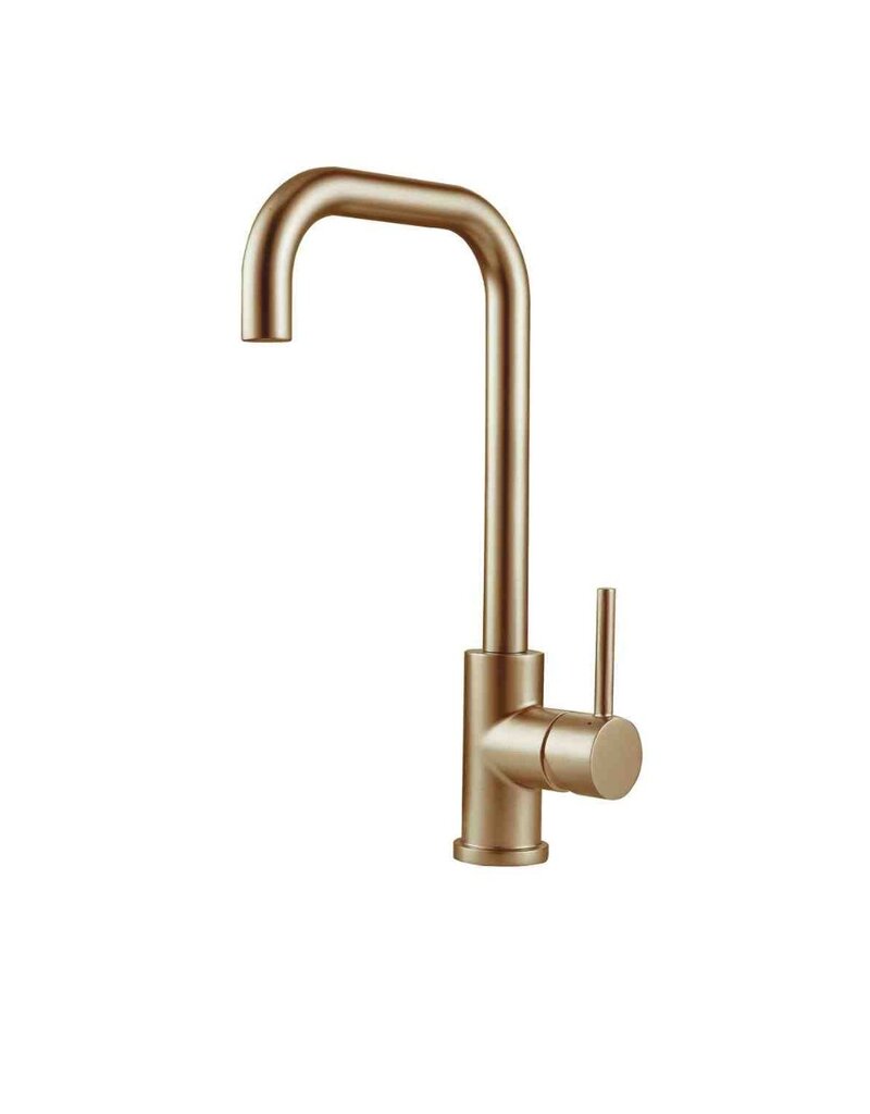Lanesto Lanesto Quadrato Eenhendelkeukenmengkraan met uittrekbare perlator Gold / Goud