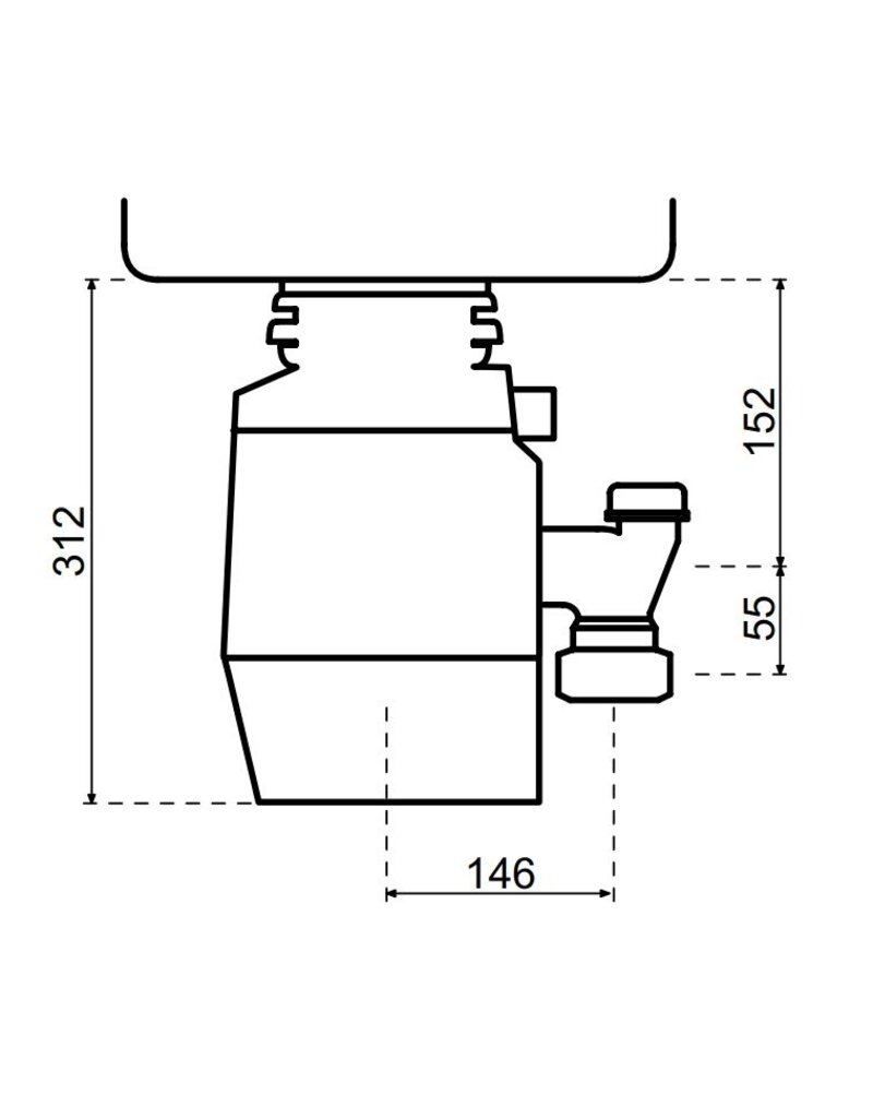 Insinkerator InSinkerator Evolution Plus 1000 EC voedselrestenvermaler