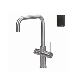 Selsiuz kranen Selsiuz Click 351010  3-in-1 Haaks Inox RVS  met Click Boiler Single/Combi