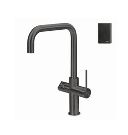 Selsiuz kranen Selsiuz Click 351012 3-in-1 Haaks Gun Metal & Click Boiler Single Combi