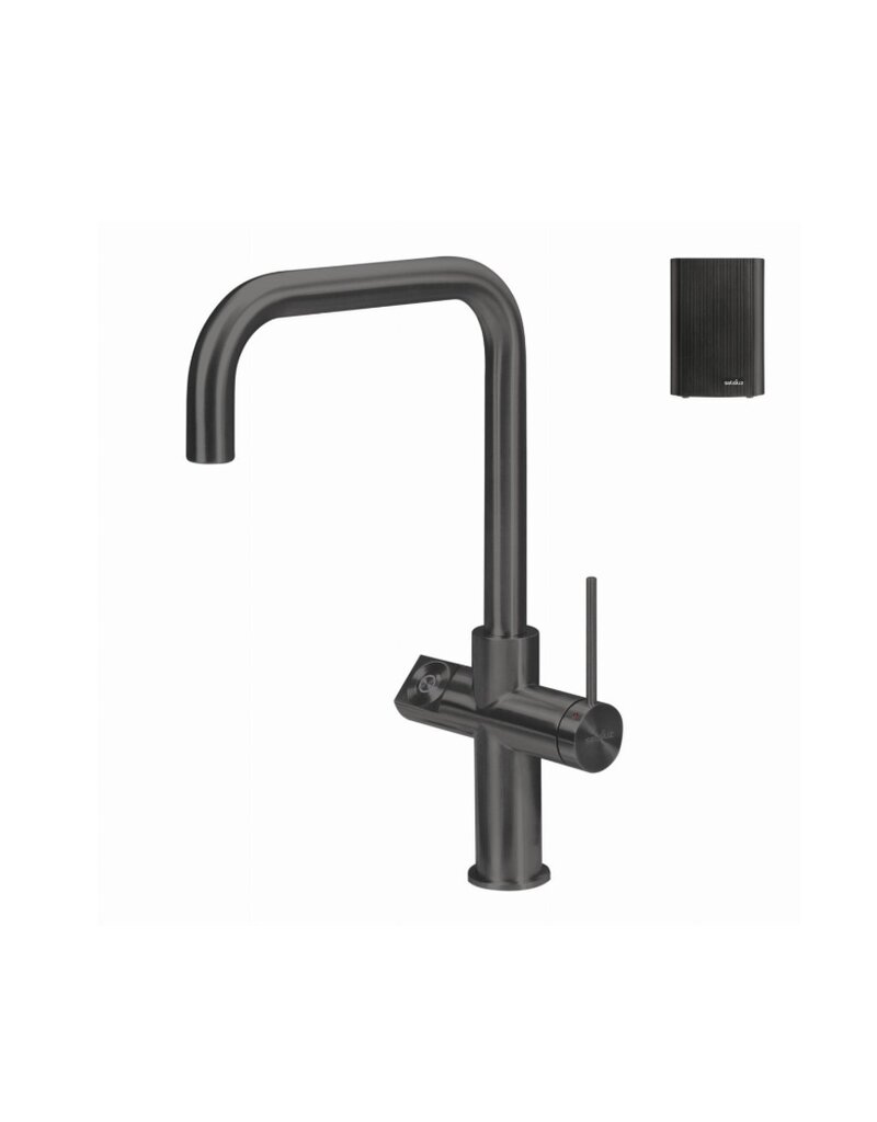 Selsiuz kranen Selsiuz Click 351012 3-in-1 Haaks Gun Metal & Click Boiler Single Combi