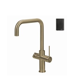 Selsiuz kranen Selsiuz Click 351344 3-in-1 Haaks Patinated Brass & Click Boiler Single Combi