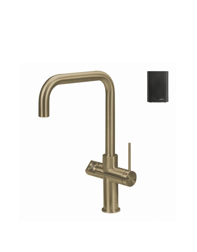 Selsiuz kranen Selsiuz Click 351344 3-in-1 Haaks Patinated Brass & Click Boiler Single Combi