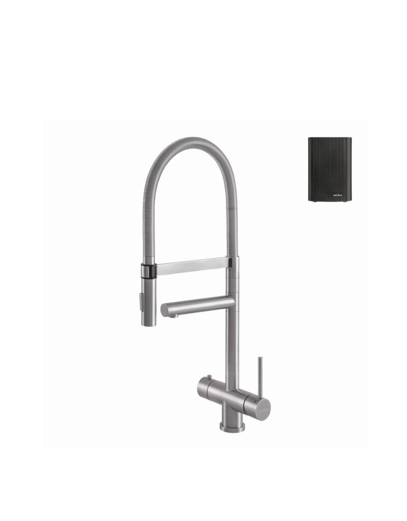 Selsiuz kranen Selsiuz Push & Turn 351224 3-in-1 XL Inox (RVS) met Classic Single Boiler