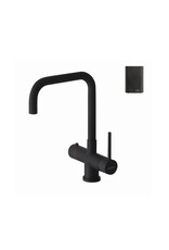 Selsiuz kranen Selsiuz 351214 Push & Turn 3-in-1 Haaks Sturdy Black Zwart met Single boiler