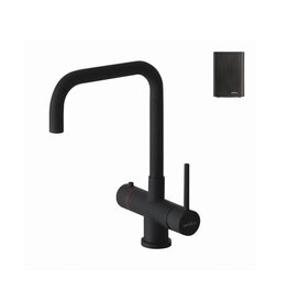 Selsiuz kranen Selsiuz 351214 Push & Turn 3-in-1 Haaks Sturdy Black Zwart met Single boiler