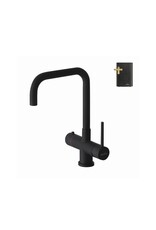 Selsiuz kranen Selsiuz 351220 Push & Turn 3-in-1 Haaks Sturdy Black Zwart met Combi (Extra) boiler