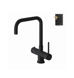 Selsiuz kranen Selsiuz 351220 Push & Turn 3-in-1 Haaks Sturdy Black Zwart met Combi (Extra) boiler