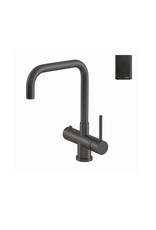Selsiuz kranen Selsiuz 351215 Push & Turn 3-in-1 Haaks Gun Metal met Single Boiler