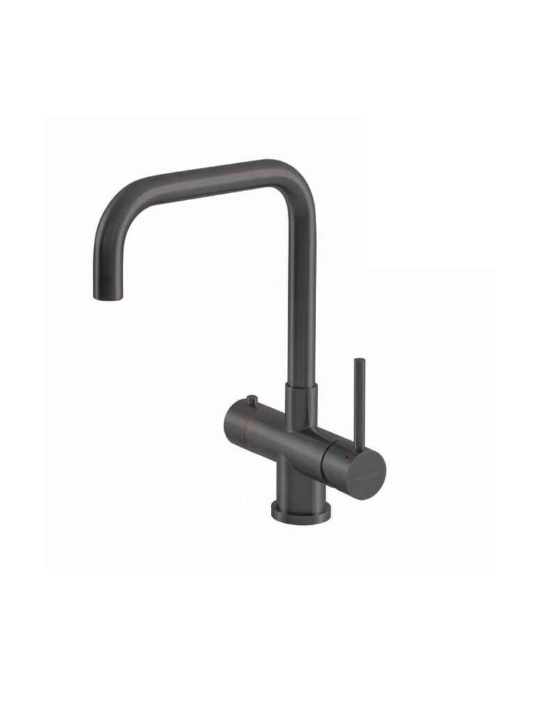 Selsiuz kranen Selsiuz 351215 Push & Turn 3-in-1 Haaks Gun Metal met Single Boiler