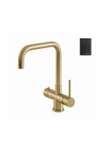 Selsiuz kranen Selsiuz 351217 Push & Turn 3-in-1 Haaks Gold met Single Boiler