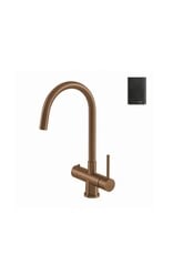 Selsiuz kranen Selsiuz 351204 Push & Turn 3-in-1 Rond Copper Koper met Single Boiler