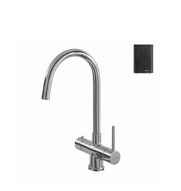 Selsiuz kranen Selsiuz 351200 Push & Turn 3-in-1 Rond Chrome Chroom met Single Boiler