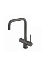 Selsiuz kranen Selsiuz 351221 Push & Turn 3-in-1 Haaks Gun Metal met Combi (Extra) Boiler