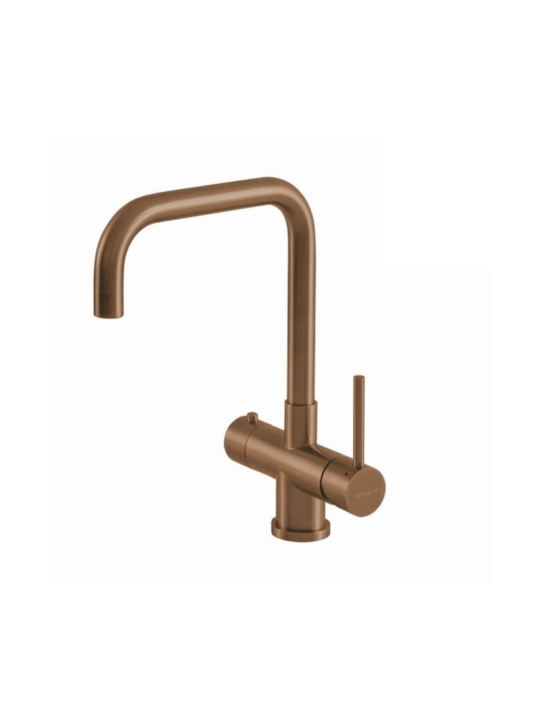 Selsiuz kranen Selsiuz 351222 Push & Turn 3-in-1 Haaks Copper Koper met Combi (Extra) Boiler