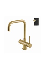Selsiuz kranen Selsiuz 351223 Push & Turn 3-in-1 Haaks Gold Goud met Combi (Extra) Boiler