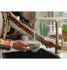 Selsiuz kranen Selsiuz 351223 Push & Turn 3-in-1 Haaks Gold Goud met Combi (Extra) Boiler